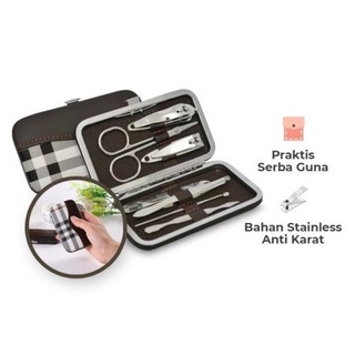hoko peralatan manicure menicure 7in1 mini gunting kuku set pembersih kuku