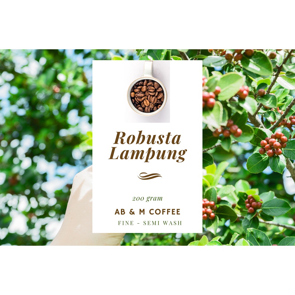 

AB & M coffee Fine Robusta Lampung @ 200 gram