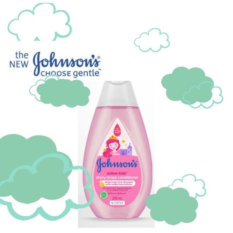 Johnson Active Kids Shinny Drops Conditioner- Kondisioner Rambut Anak 200ml - Perawatan rambut