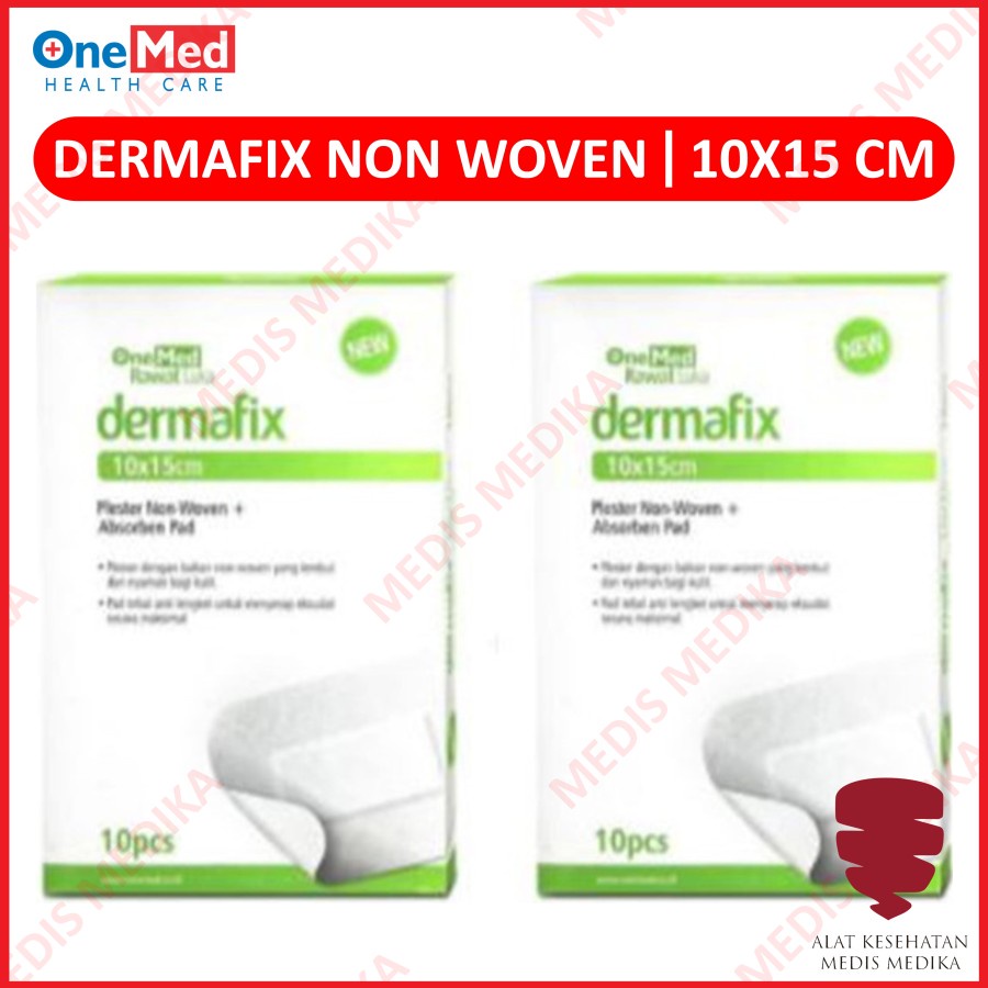 Dermafix Non Woven Plaster Plester Luka Onemed Alat P3K Isi 10 Pcs