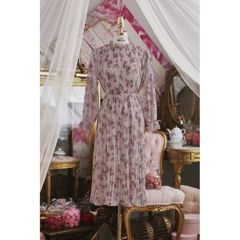 LONG TUNIK BANGKOK PLISKET PLEATS TUNIK BANGKOK DRESS TUNIK BANGKOK DRESS FLORAL PLISKET