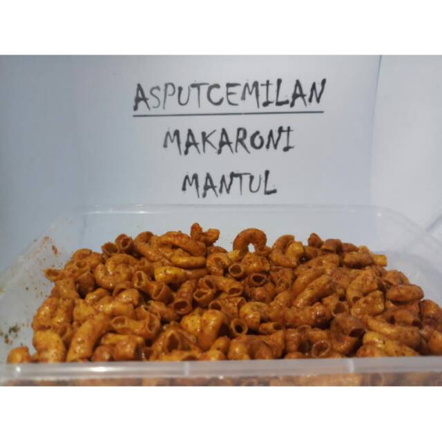 

Makaroni pedas mantul/makanan ringan isi 200grm.
