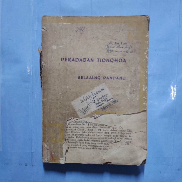 Buku sejarah lawas dan langka peradaban Tionghoa selajang pandang