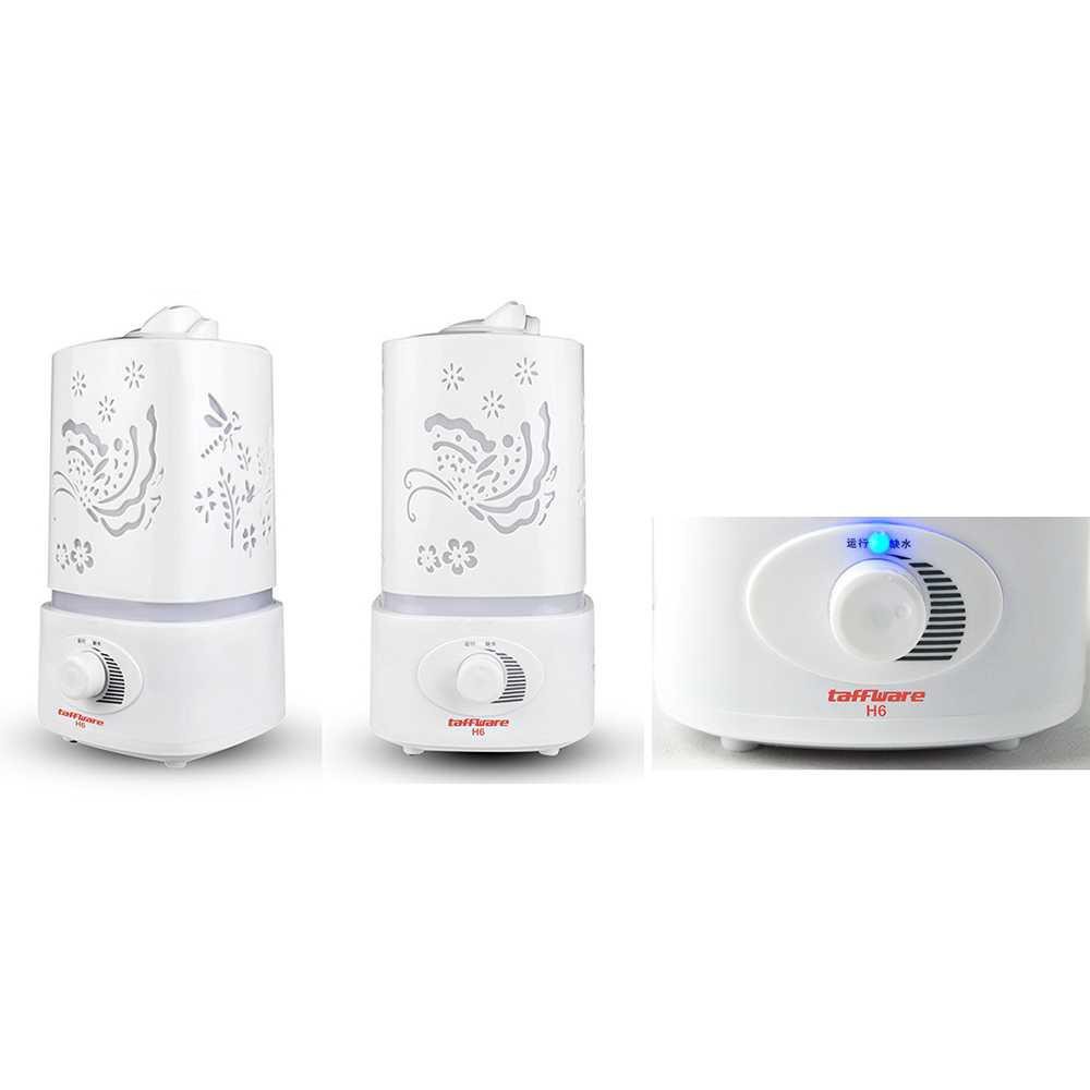 Taffware Aroma Therapy Air Humidifier 7 Color Light 1500ml - HUMI H6 [Putih]