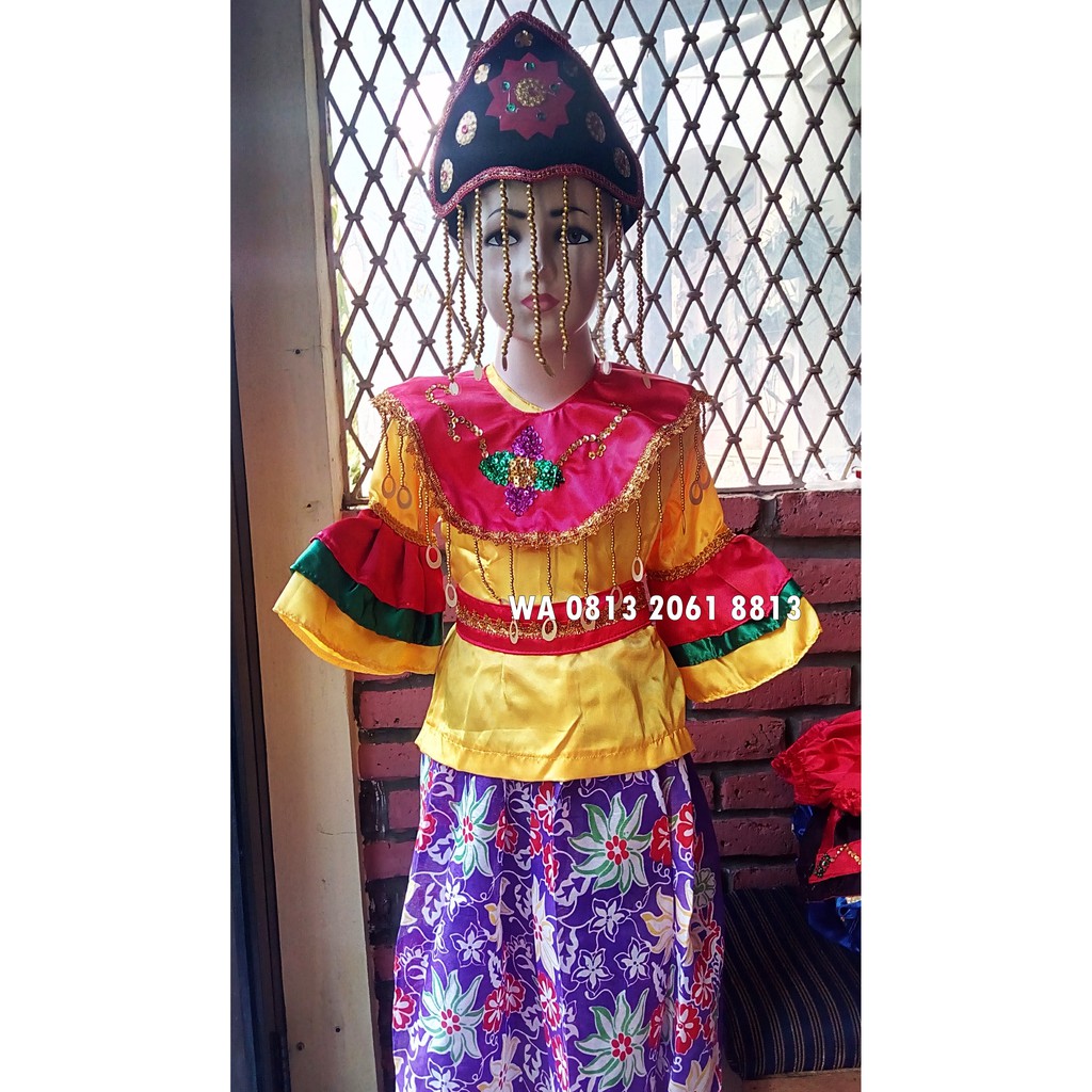 Baju Tari Kicir2 PAUD TK Adat Karnaval Kostum Tari Anak