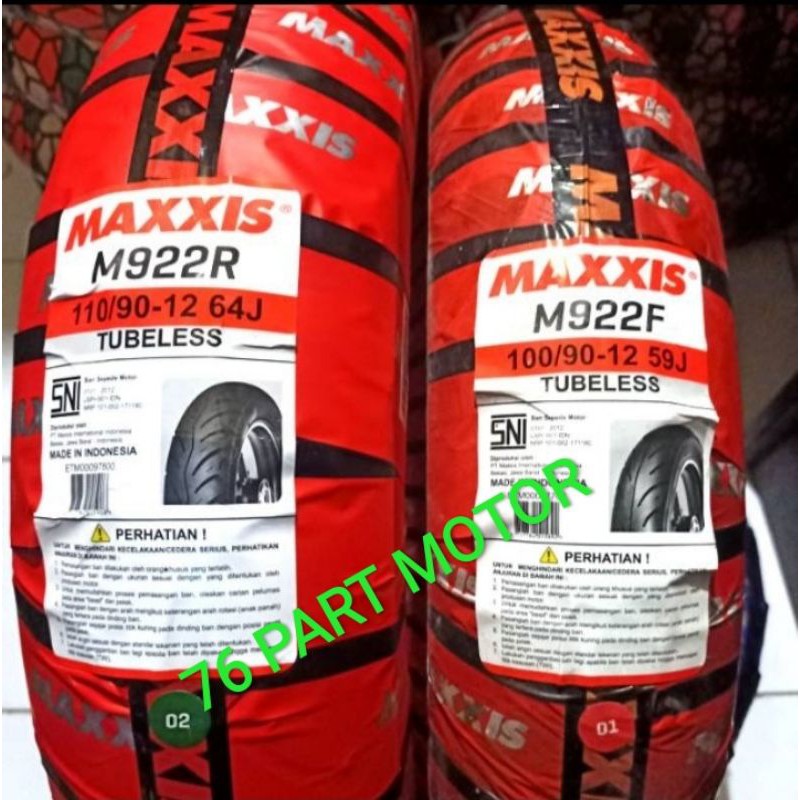 PAKET TUBLES MAXXIS 100/90+110/90.Ring 12 FREE PENTIL