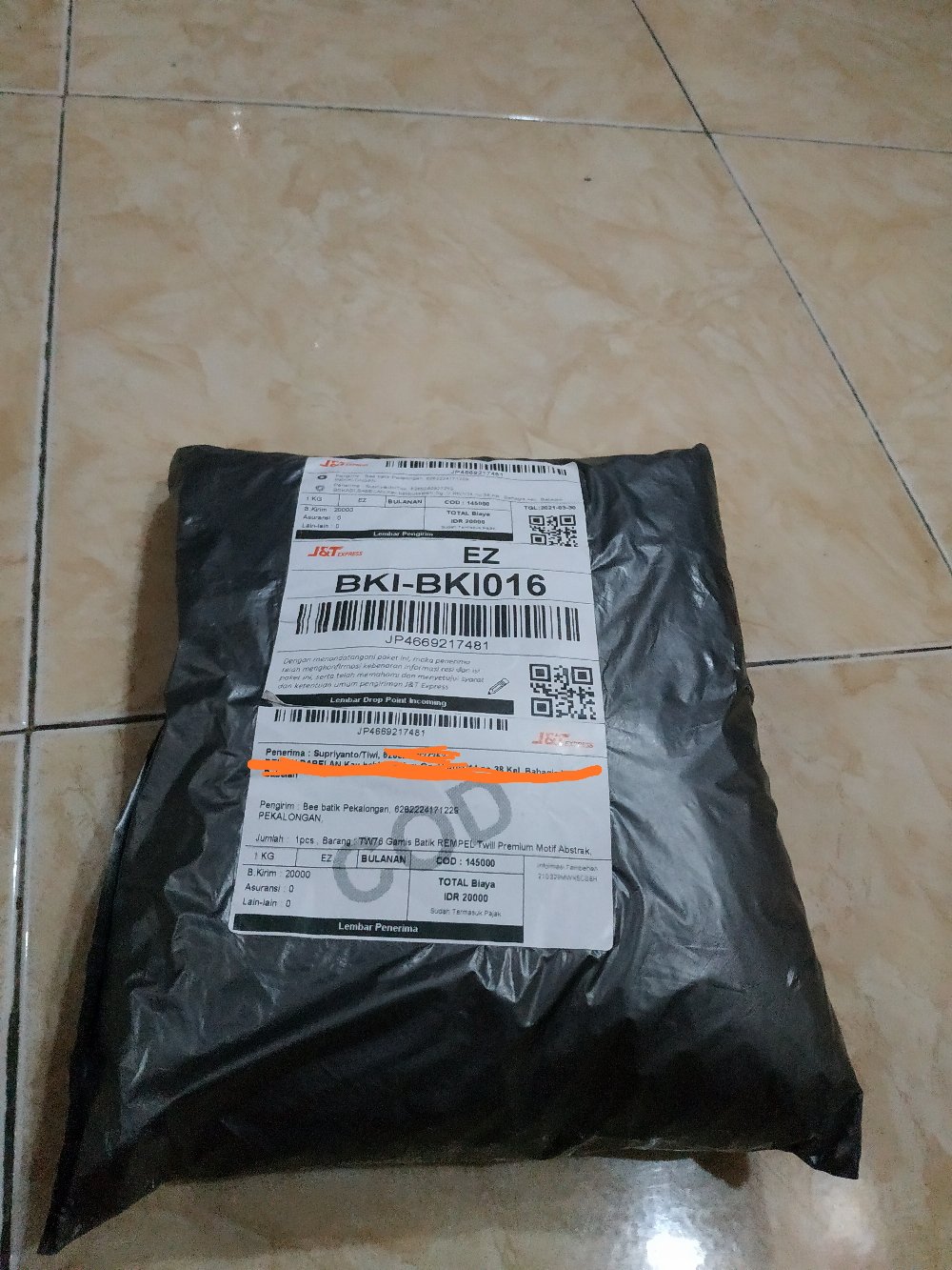 Tw76 Gamis Batik Twill Premium Motif Abstrak