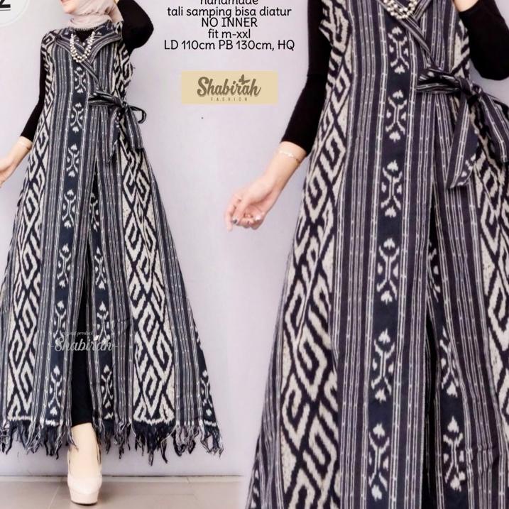 Bagus Banget.. termurah bisa COD - ALBANIA LONG CARDI ORI (TENUN TROSO/OUTER BATIK/BLAZER TENUN/OVER
