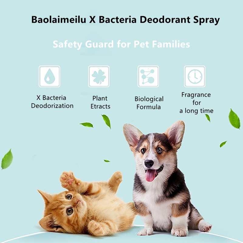 Hugopet Penghilang Bau Kotoran Kucing Anjing Pet Odor Remover Spray /Pipis Pesing Kandang /Litter Box /Pasir Kucing Anjing Kandang Hewan Peliharaan Penghilang Bau Pesing