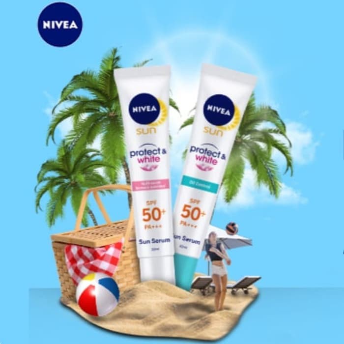 ★ BB ★ NIVEA Sun Face Protection Serum Spf 50+ Pa +++ - Oil Control / Instant Aura