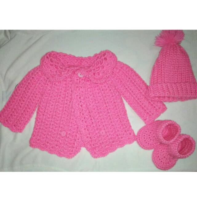 Set baju rajut bayi