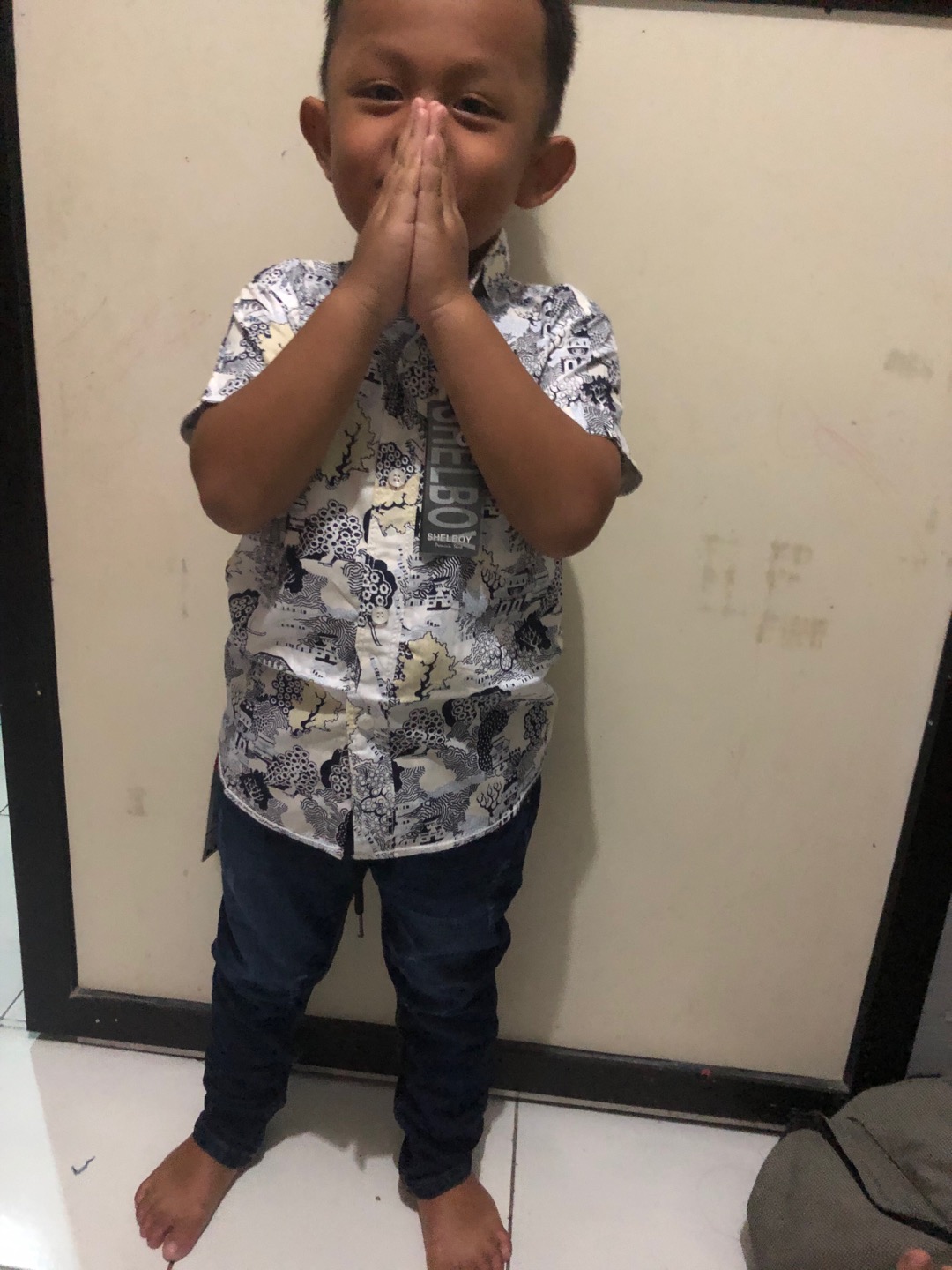 Kemeja Batik Anak Laki-laki , Atasan Anak Laki-laki , Baju Anak Laki , Pakaian Anak Laki-laki Mz20