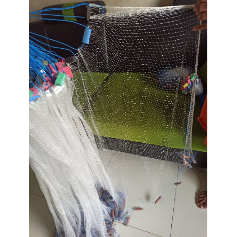 Jaring ikan siap pakai 3/4inc Panjang 50meter