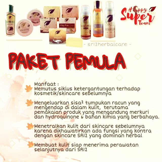 Paket pemula/paket glowing /skincare SR12