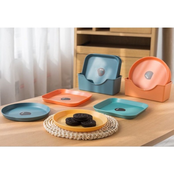 

Promo Piring set 8 piring 1 wadah Piring snack Piring Kue Ulang Tahun - SQUAREyellow Diskon