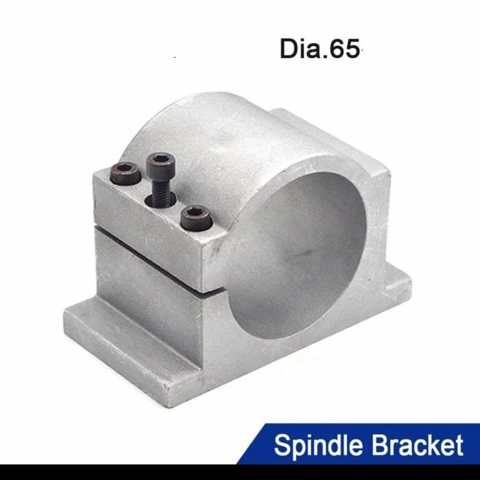 Mesin Bracket Spindle Dudukan Router Clamp Router Cnc Bracket Spindle Dia 65