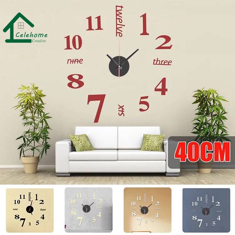 Craft] Jam Dinding Model Cermin Ukuran Besar untuk ...