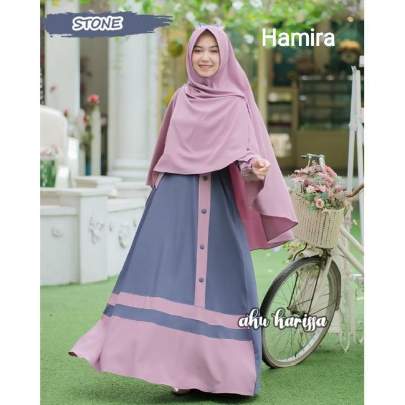 Gamis syar'i model terbaru HAMIRA