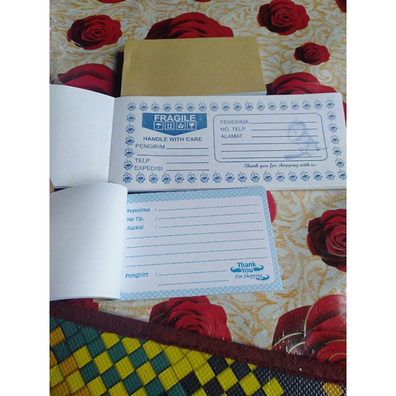 

buku label pengiriman olshop