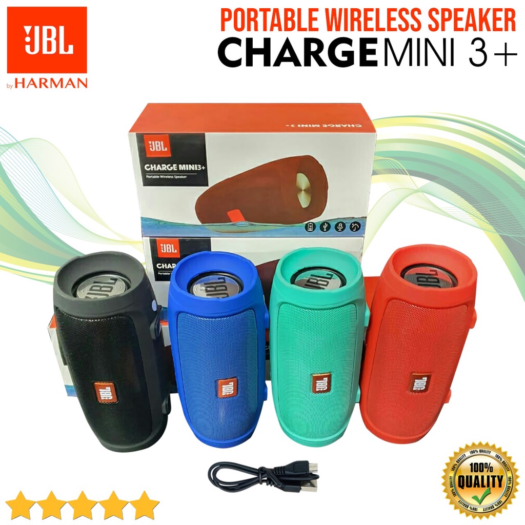 Speaker Bluetooth Charge Mini 3+ Speaker Mini 3+ Speaker Aktif Speaker Portable Speaker Super Bass