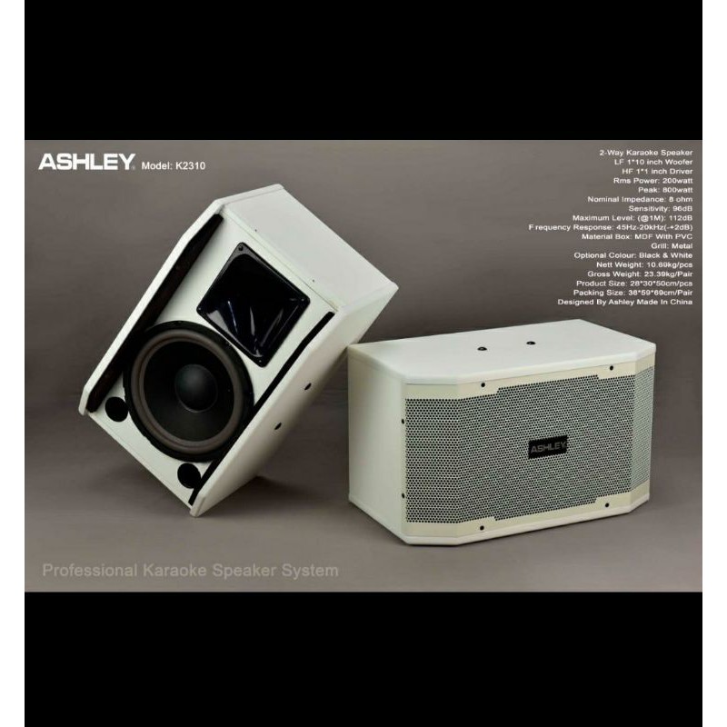 SPEAKER ASHLEY K2310/K 2310 10 INCI PASIF