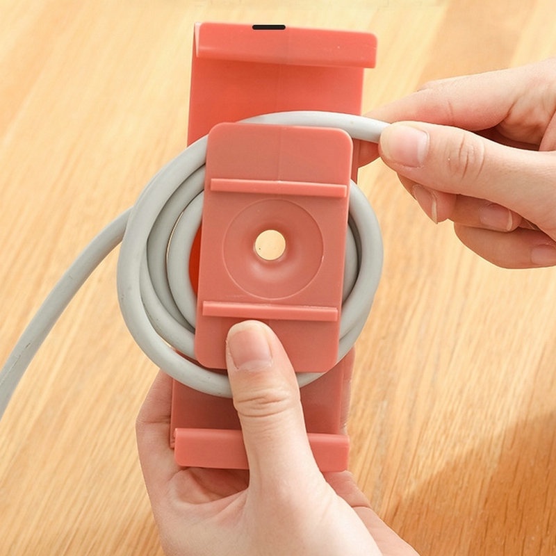 Holder Power Strip Socket Dengan Perekat Untuk Dinding