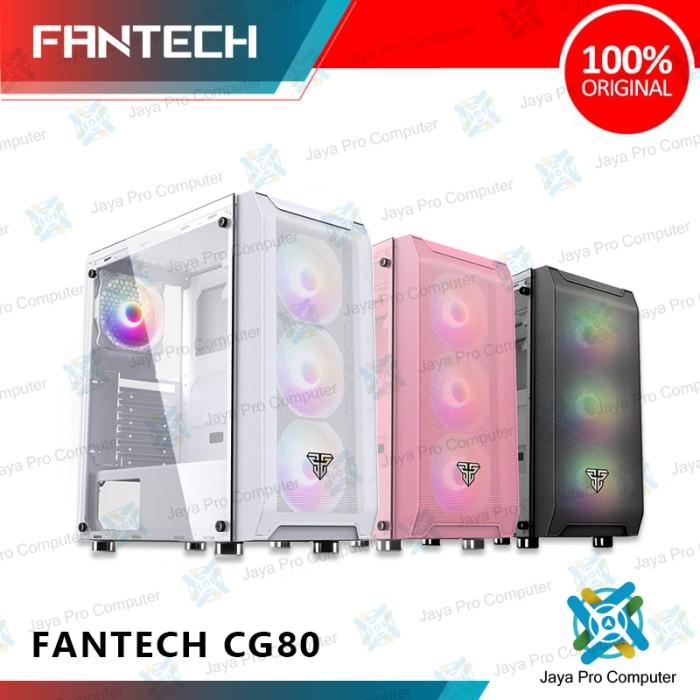 Fantech Gaming Cpu Case Aero Cg80 Atx - Tempered Glass Chassis