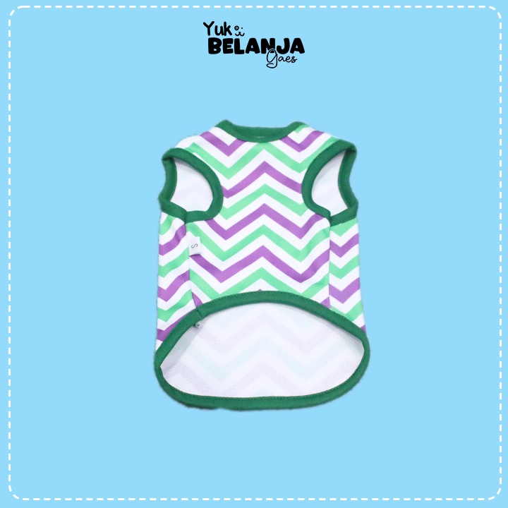 Baju Kucing Bahan Polyester Zigzag Tank Series Terlucu Baju Kucing anjing kelinci Lucu murah Size S-XL / Yuk Belanja Gaes!