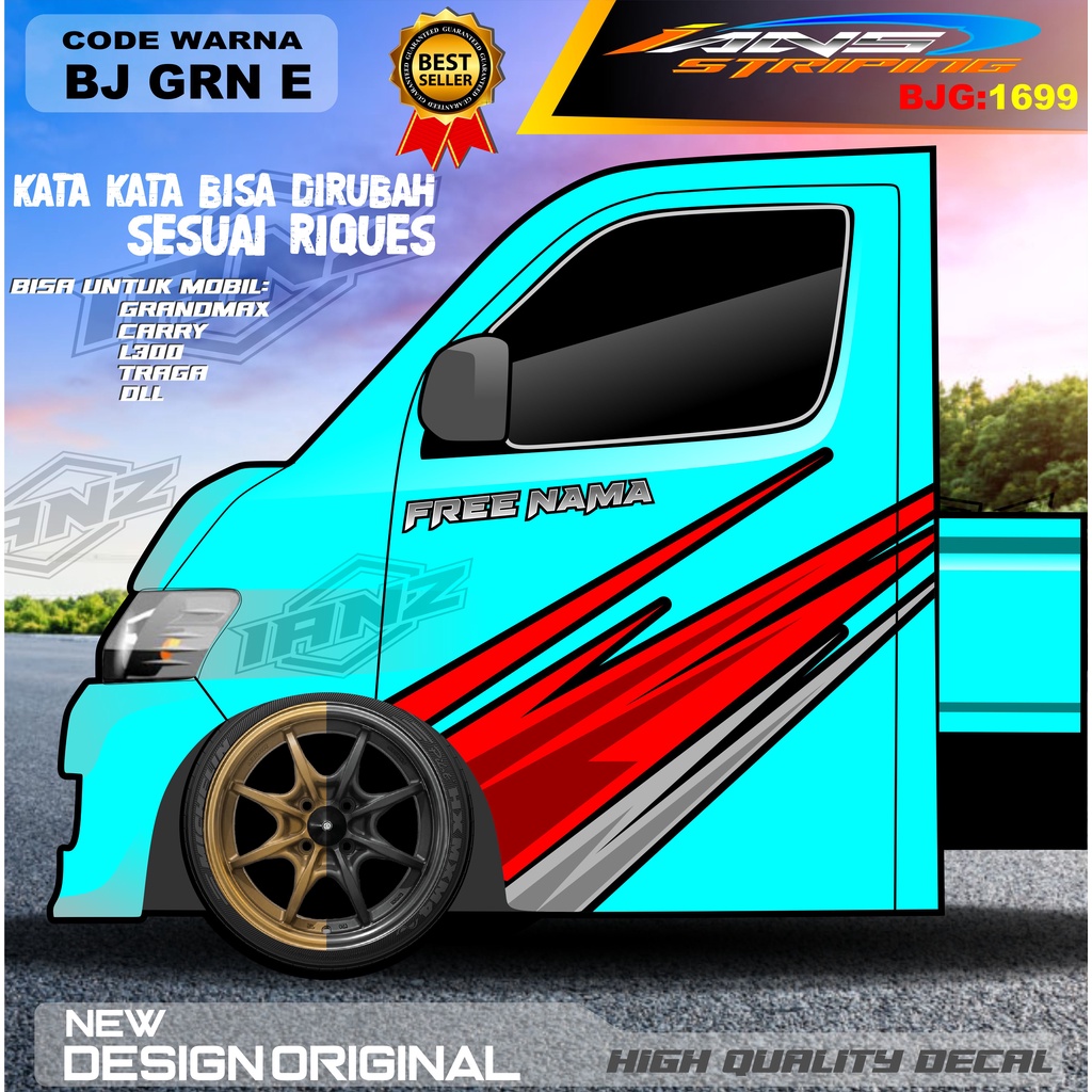 STICKER VARIASI PINTU TRAGA PICK UP / DECAL PINTU TRAGA GRANMAX / STIKER MOBIL PICK UP / STIKER MOBIL