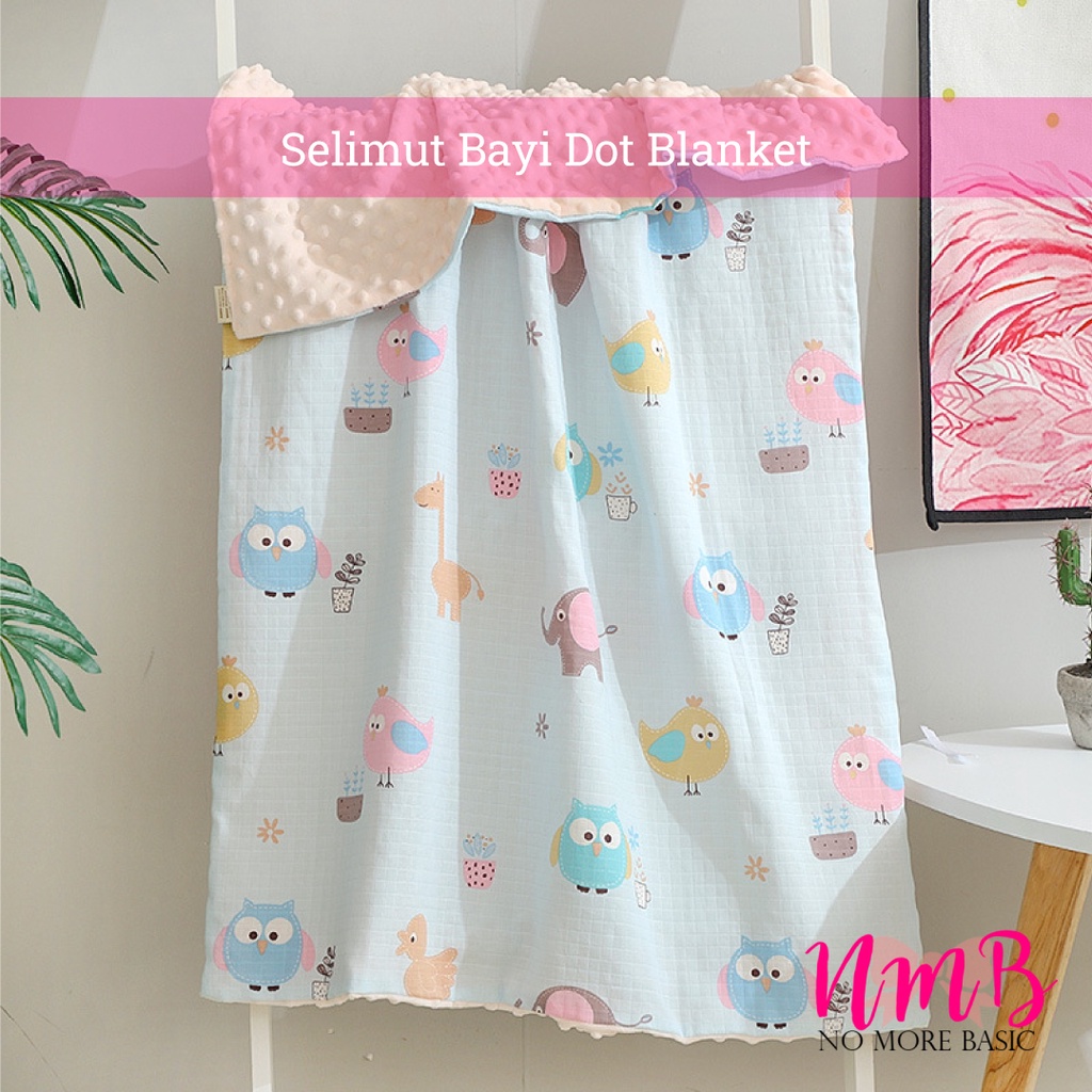 Selimut Bayi Karakter Lembut Karakter Baby Dot Blanket Newborn Animal Character