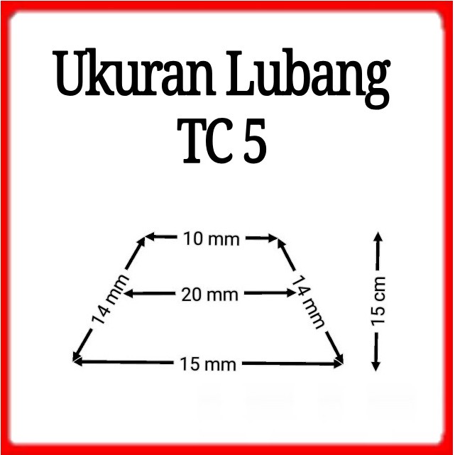 TC 5 / pelindung kabel / cable duct / ducting / cable protector 10pcs