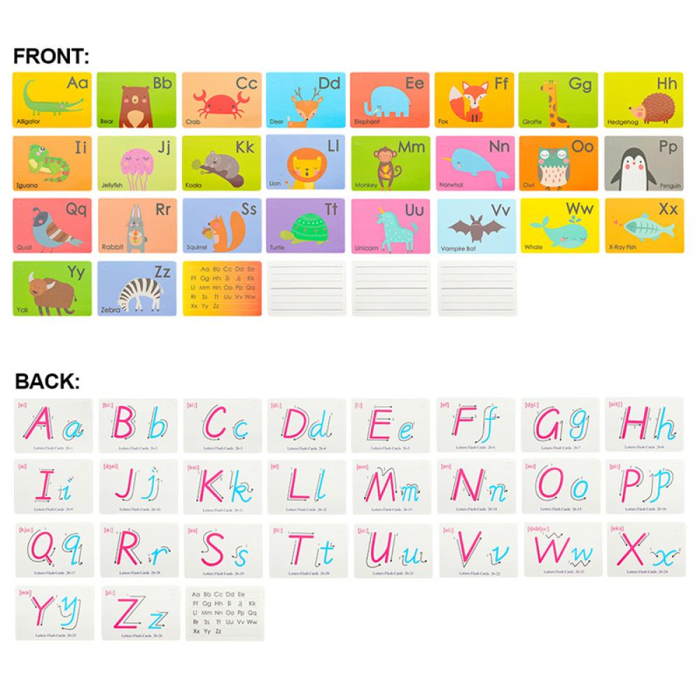 Timekey Kartu Flashcard Montessori Belajar Bahasa Inggris Untuk Edukasi Anak M7Y2