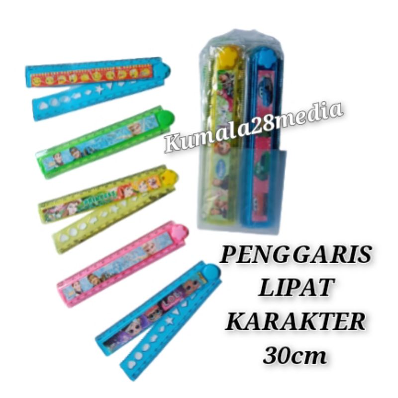 

Penggaris, Penggaris buku, Penggaris lipat 30cm GAMBAR KARAKTER