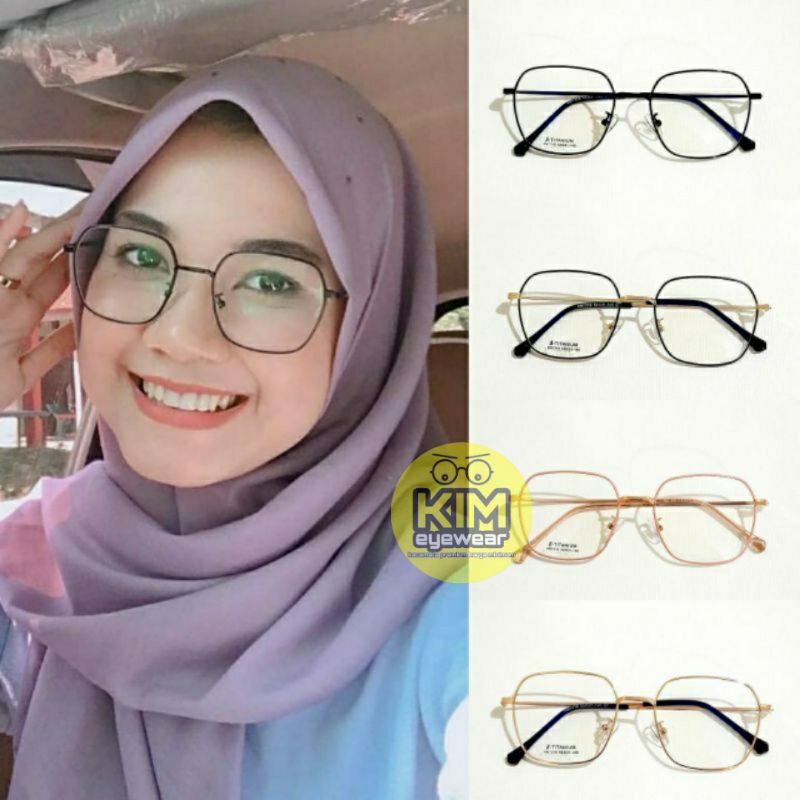KIM eyewear 1318 Frame Kacamata Tipis Ringan | Kacamata Minus | Kacamata Wanita | Kacamata Pria| Kac