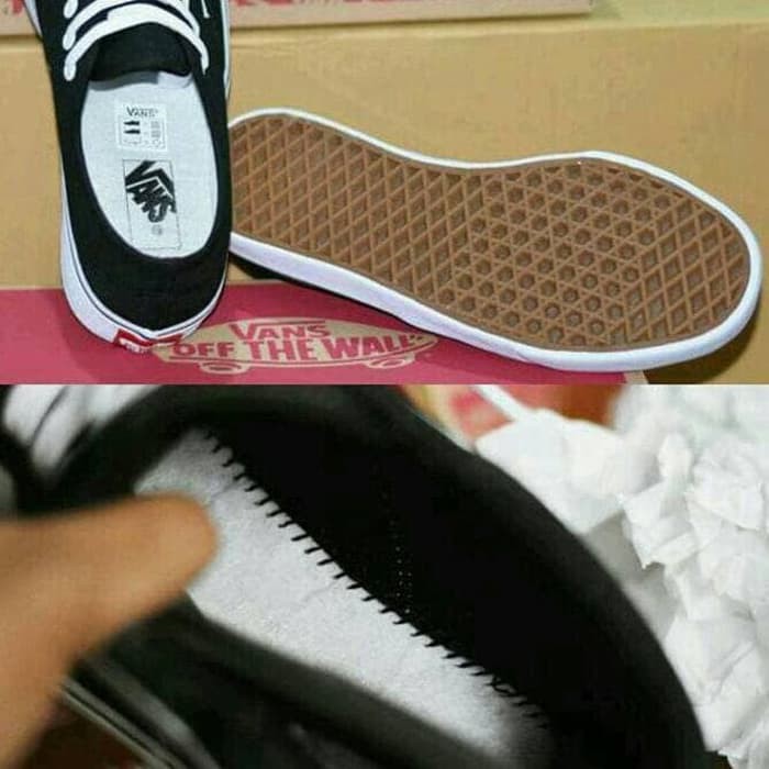 Paling Laris   SEPATU SEKOLAH VANS CALIFORNIA ANAK HITAM PUTIH keren