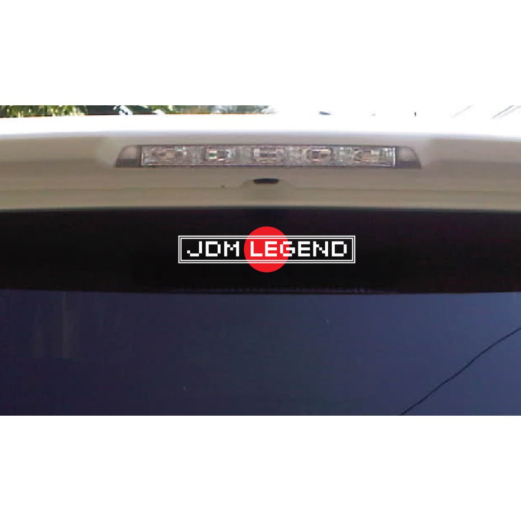 Stiker Cutting JDM Legend 20 cm Sticker Kaca belakang Mobil Avanza Xenia Calya dll