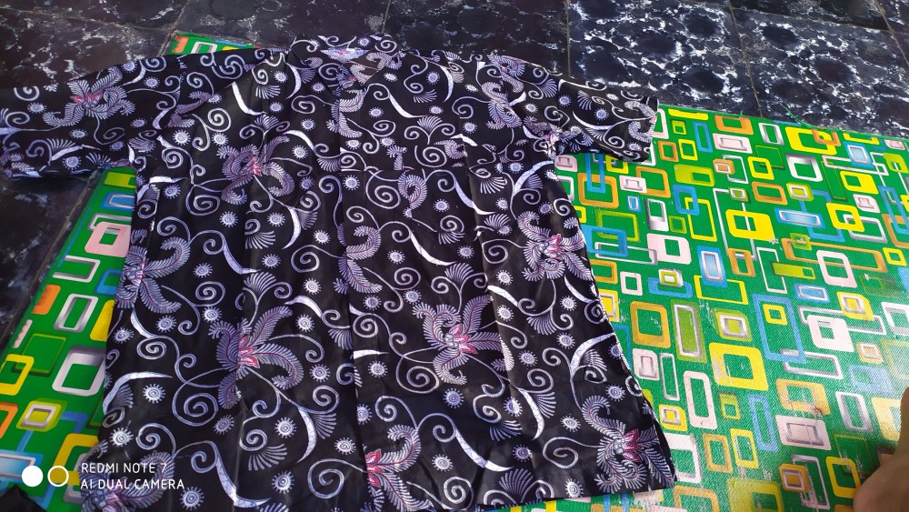 Distro Batik Hrb026 Kenongo Kemeja Tosca Pende Pekalongan Padi M L Xl Sogan Halus Kemeja Batik Hrb