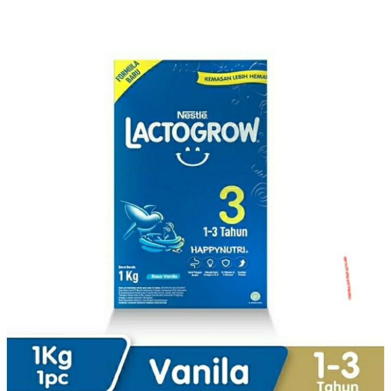 Lactogrow 3 Madu / Vanila 1000Gr | D'Lubna Baby