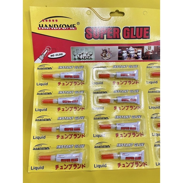 super glue handsome / instant glue jepang / lem besi / lem kayu lem kertas lem kulit