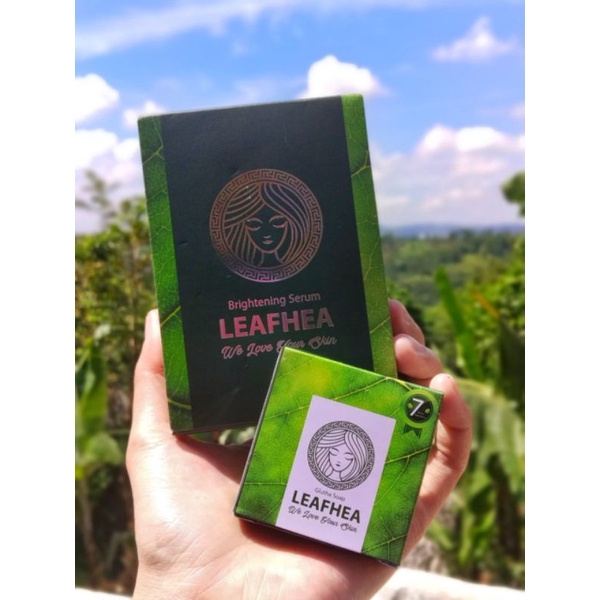 Sabun dan serum Leafhea ORIGINAL 1000% (gratis tempat sabun)
