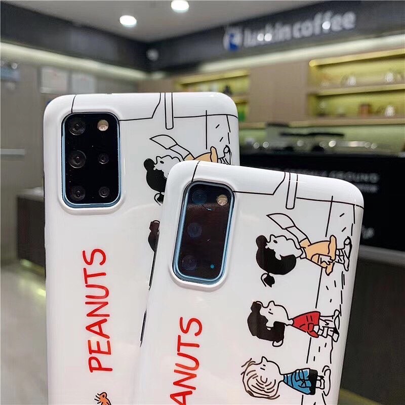 Snoopy Peanuts Case Samsung S20 S10 S9 S8 S20+ S10+ S9+ Note 20 Ultra Note20 Note 8  s8 Plus A9 2018