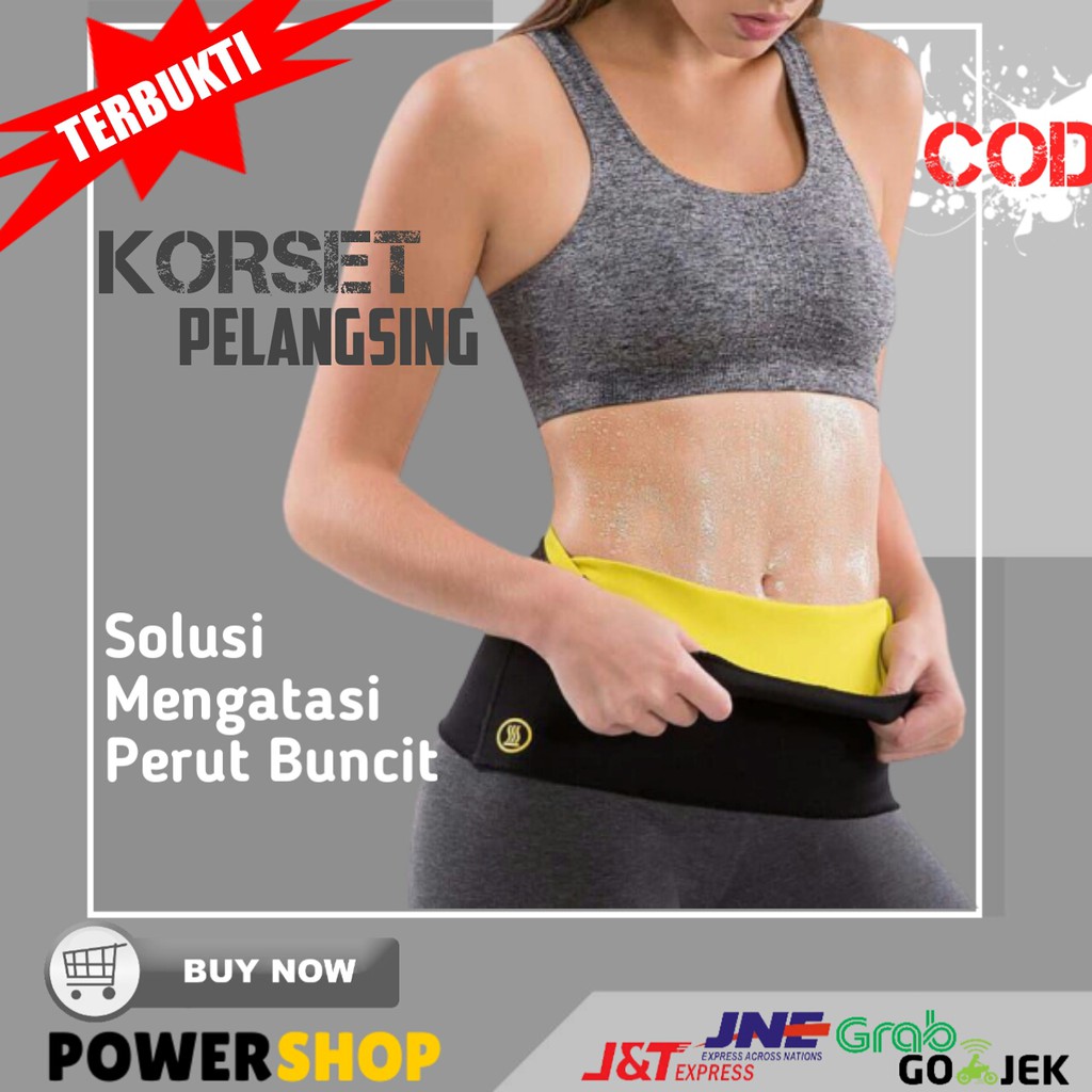 KORSET PELANGSING PERUT BUNCIT PRIA WANITA KORSET NEOTEX ORI HOT SHAPER ORIGINAL PEMBAKAR LEMAK A1