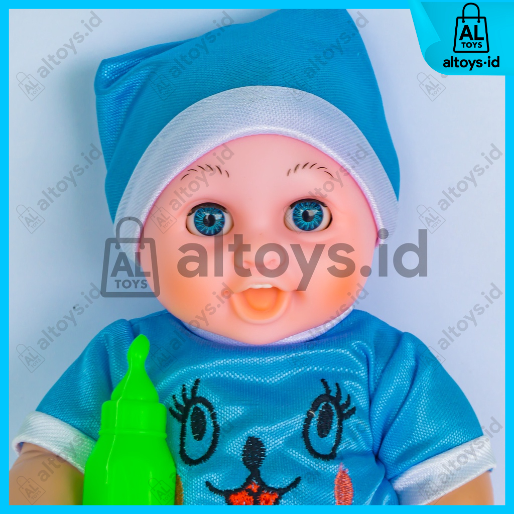 Lovely Baby Doll Mainan Boneka Dot Buka Tutup Mata Murah Mainan Boneka Bayi + Dot Bisa Bersuara Mama Papa &amp; Menangis B760