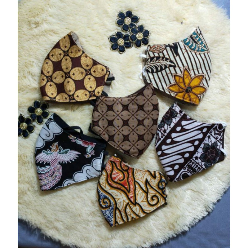 masker Batik Nusantara 3 ply earloop/ headlopp