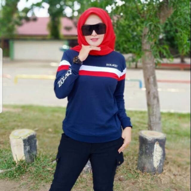 Kaos Zolaqu original atasan navy
