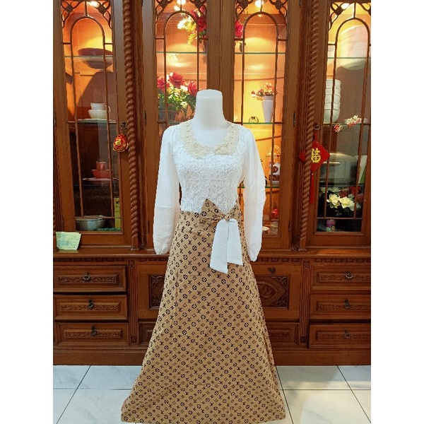 Gamis Remaja Broklat Kombinasi Katun Strict