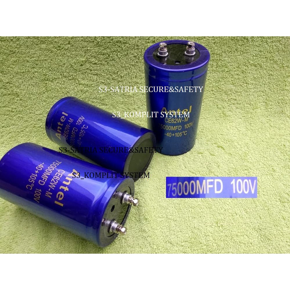Elco 75.000uF 100V ELko 75000Mfd 75000 75,000 uf MFD 100 V 75000uf