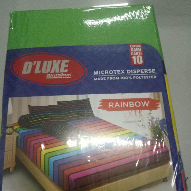 Ww Sprei Kintakun Dluxe 120x200 Minimalis 2018 Pilihan Motif Extra Single Size Deluxe Rainbow 120