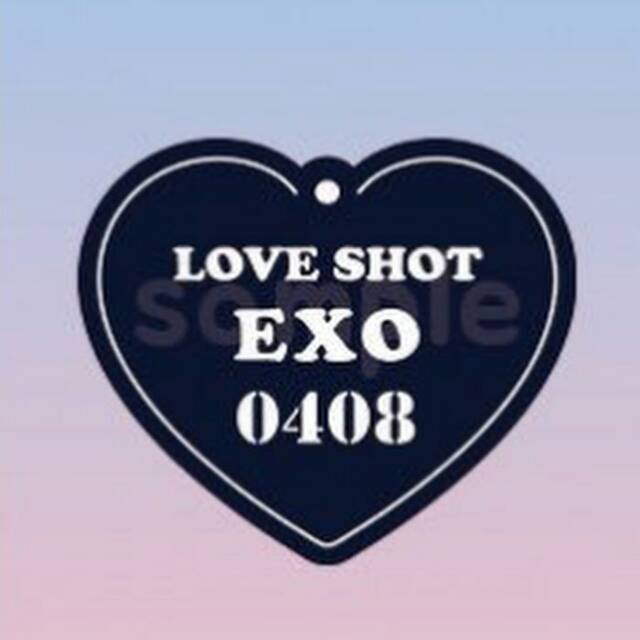 (PREORDER) EXO LOVE SHOT HOLOGRAM ACRYLIC KEYRING
