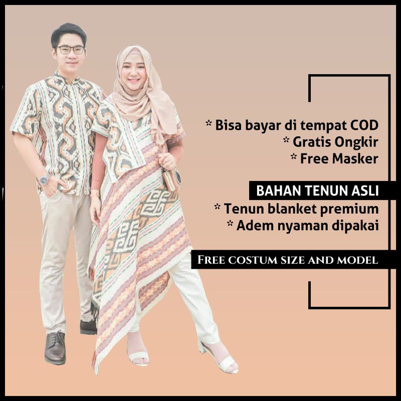 Baju tenun couple // baju tenun // dress tenun // kemeja tenun // couple tenun // set couple tenun